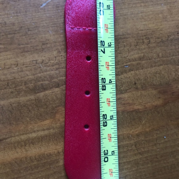 Red baseball belt - Picture 4 of 4